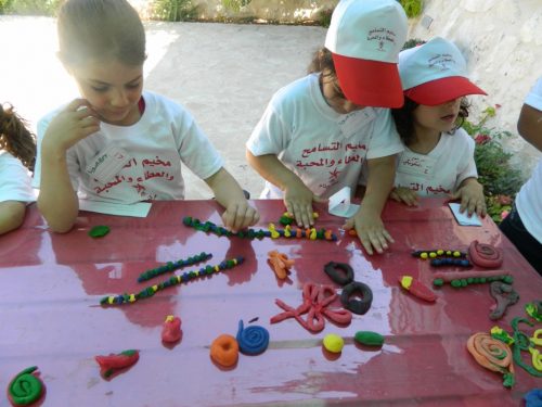 Children used clay to make plants, animals, and even jewelry.